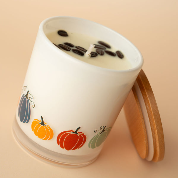 Fall Printed Candle - Pumpkin Wrap