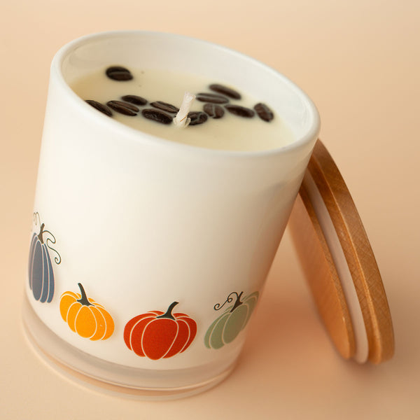 Fall Printed Candle - Pumpkin Wrap
