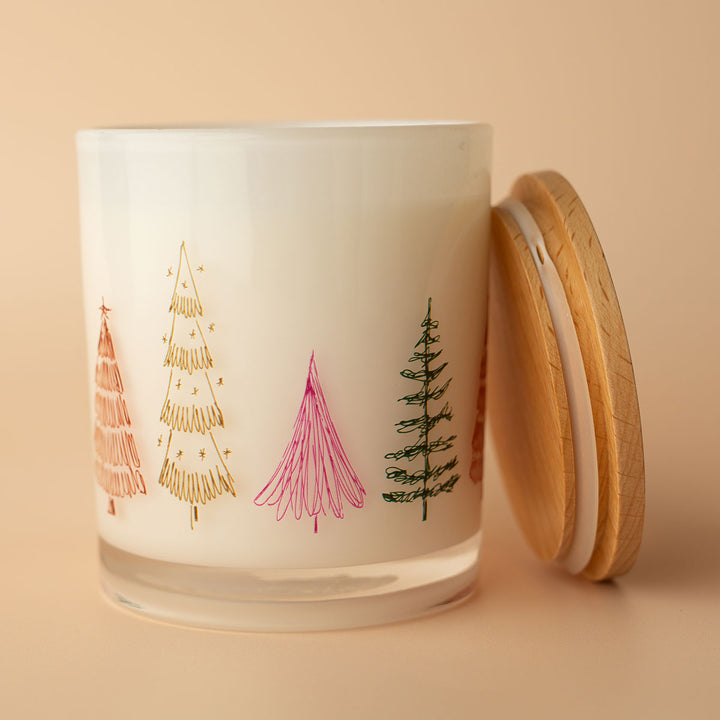 Christmas Printed Candle - Festive Tree Wrap
