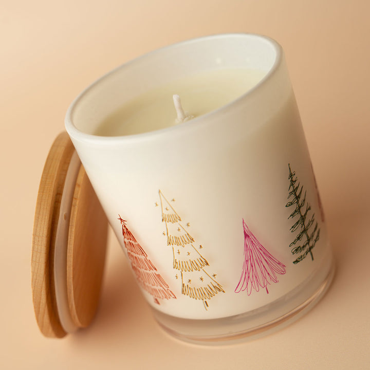 Christmas Printed Candle - Festive Tree Wrap
