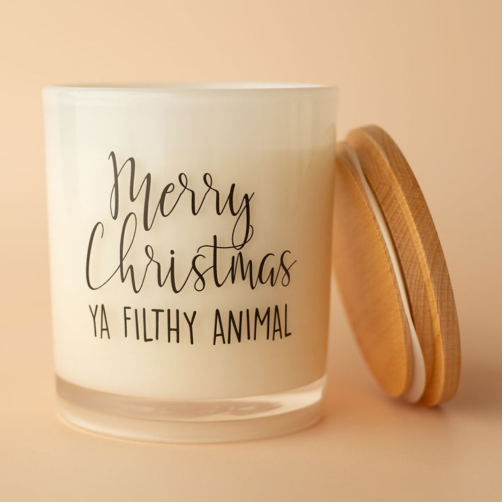 Christmas Printed Candle - Filthy Animal
