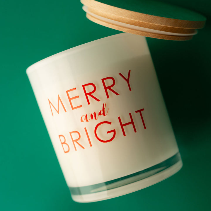 Christmas Printed Candle - Merry and Bright