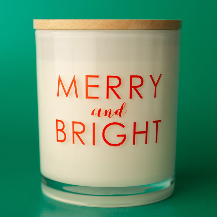 Christmas Printed Candle - Merry and Bright