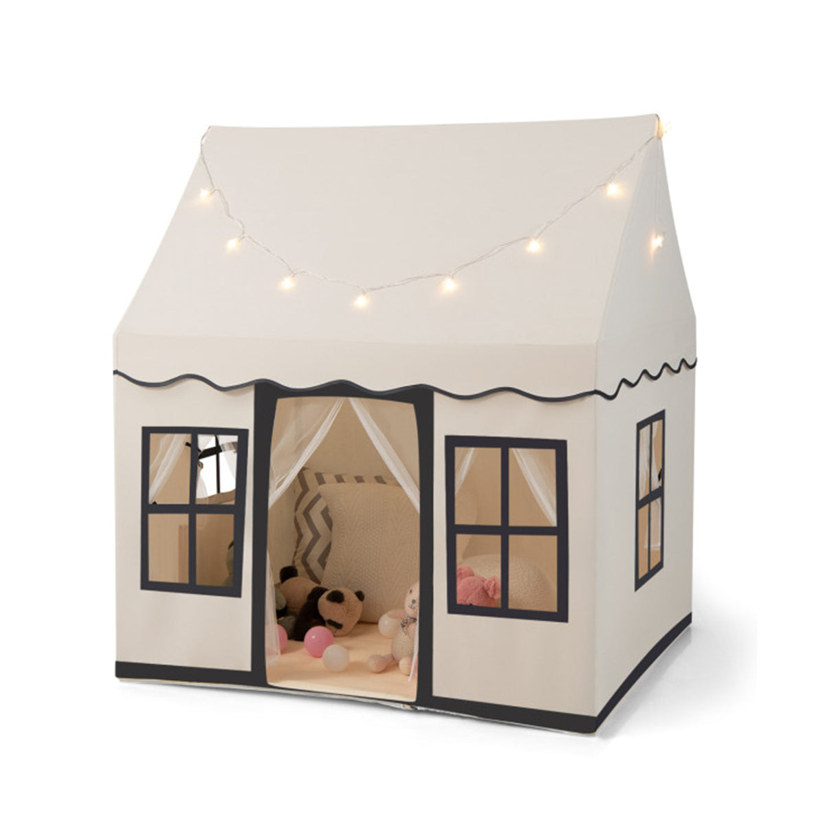 doll house tent Kids Play Tent | Large Star Light Indoor Tent