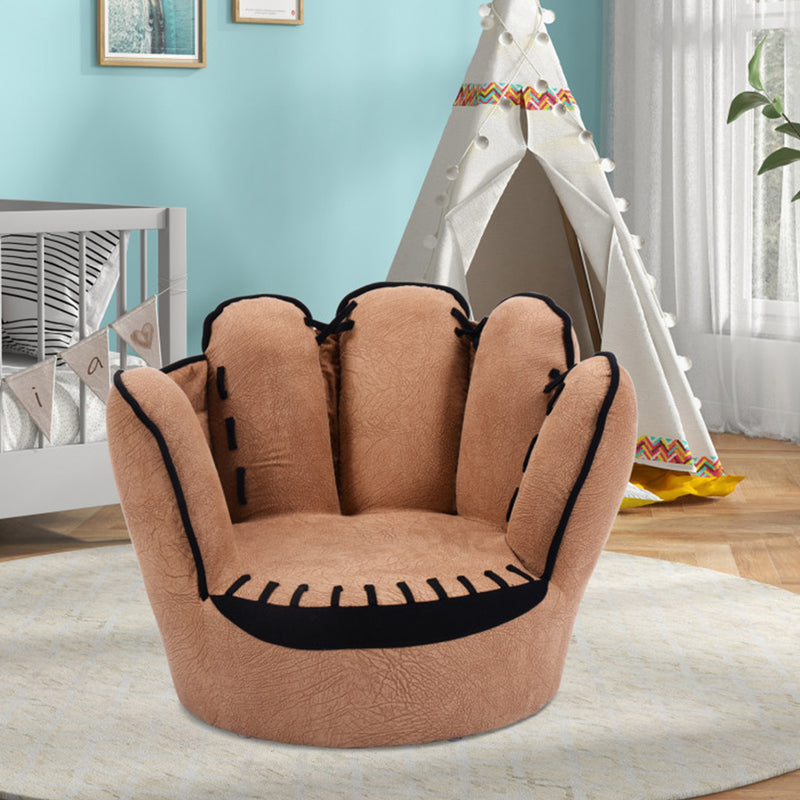 Baseball Glove Shaped Kids Upholstered Sofa