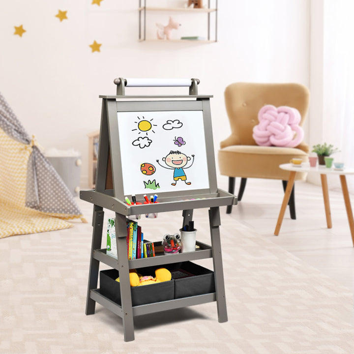 3-in-1 Kids Double-Sided Art Easel