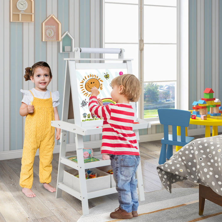 3-in-1 Kids Double-Sided Art Easel