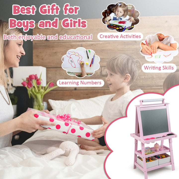 3-in-1 Kids Double-Sided Art Easel