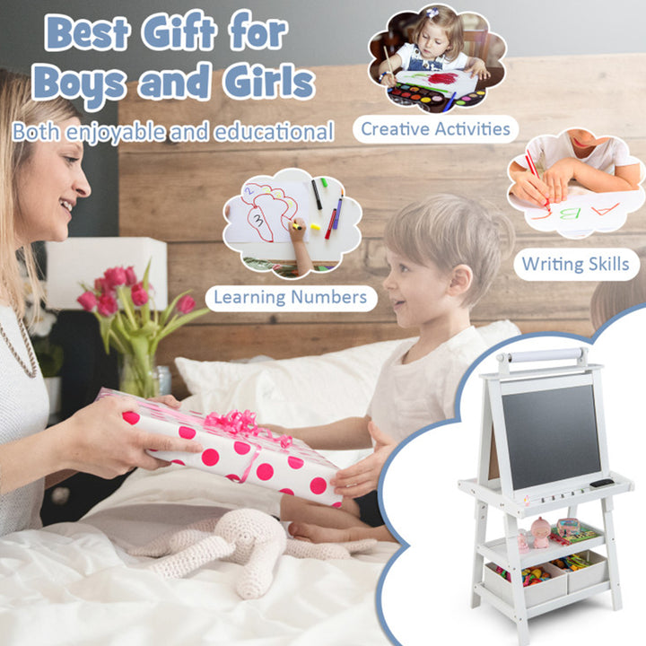 3-in-1 Kids Double-Sided Art Easel
