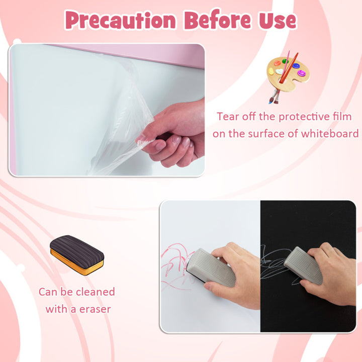 3-in-1 Kids Double-Sided Art Easel