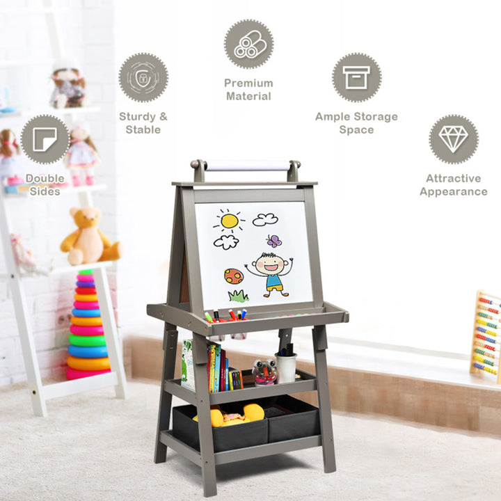 3-in-1 Kids Double-Sided Art Easel
