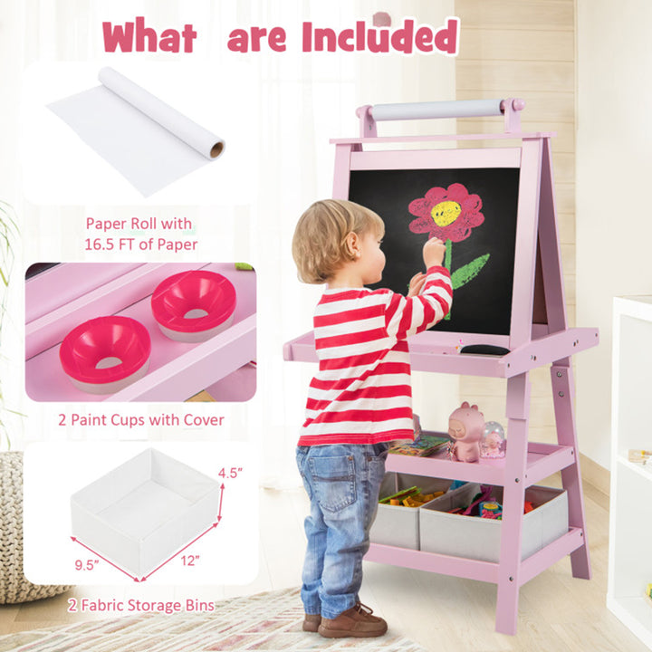 3-in-1 Kids Double-Sided Art Easel