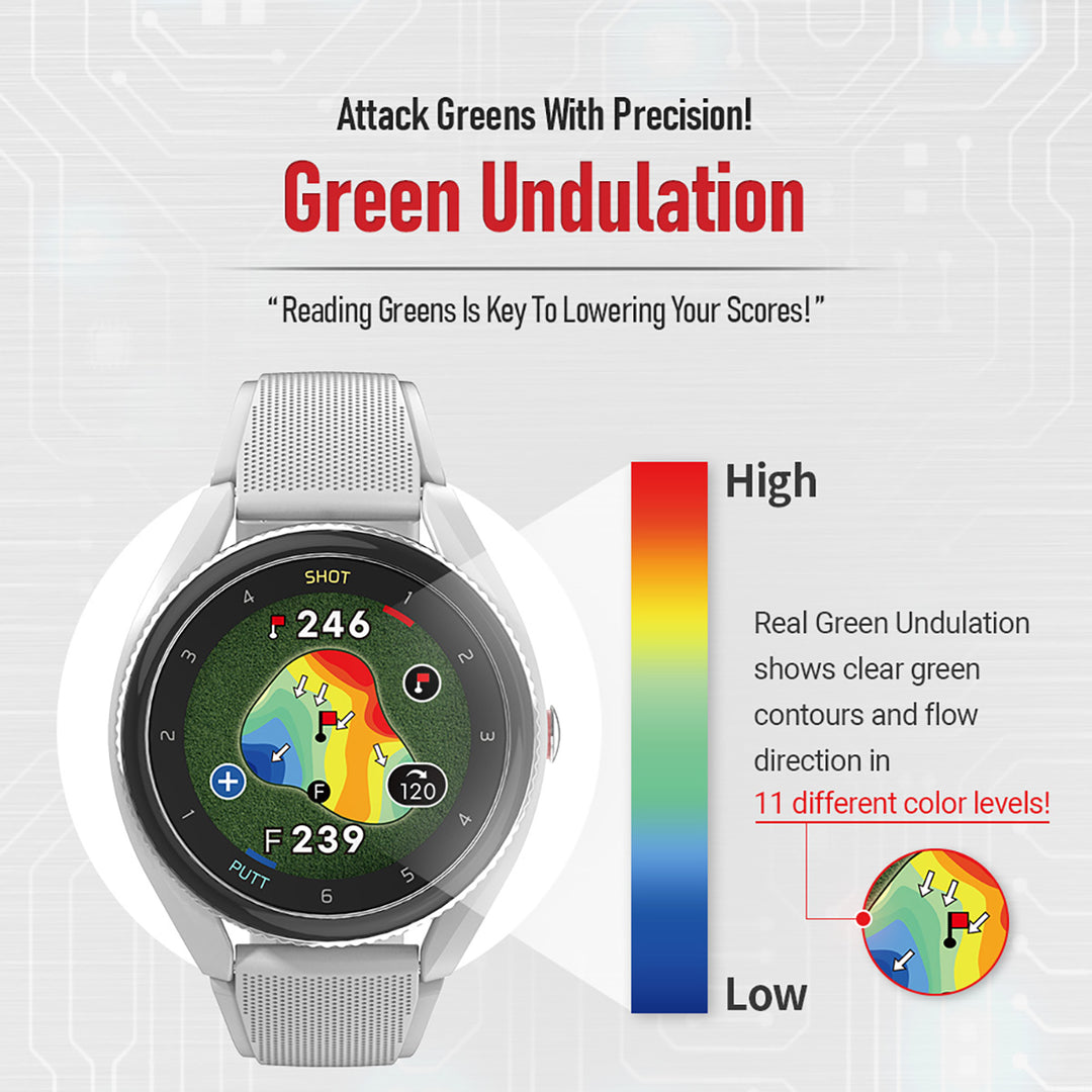 Advanced GPS Golf Watch | Swing & Putt Tracking | Sharper Image