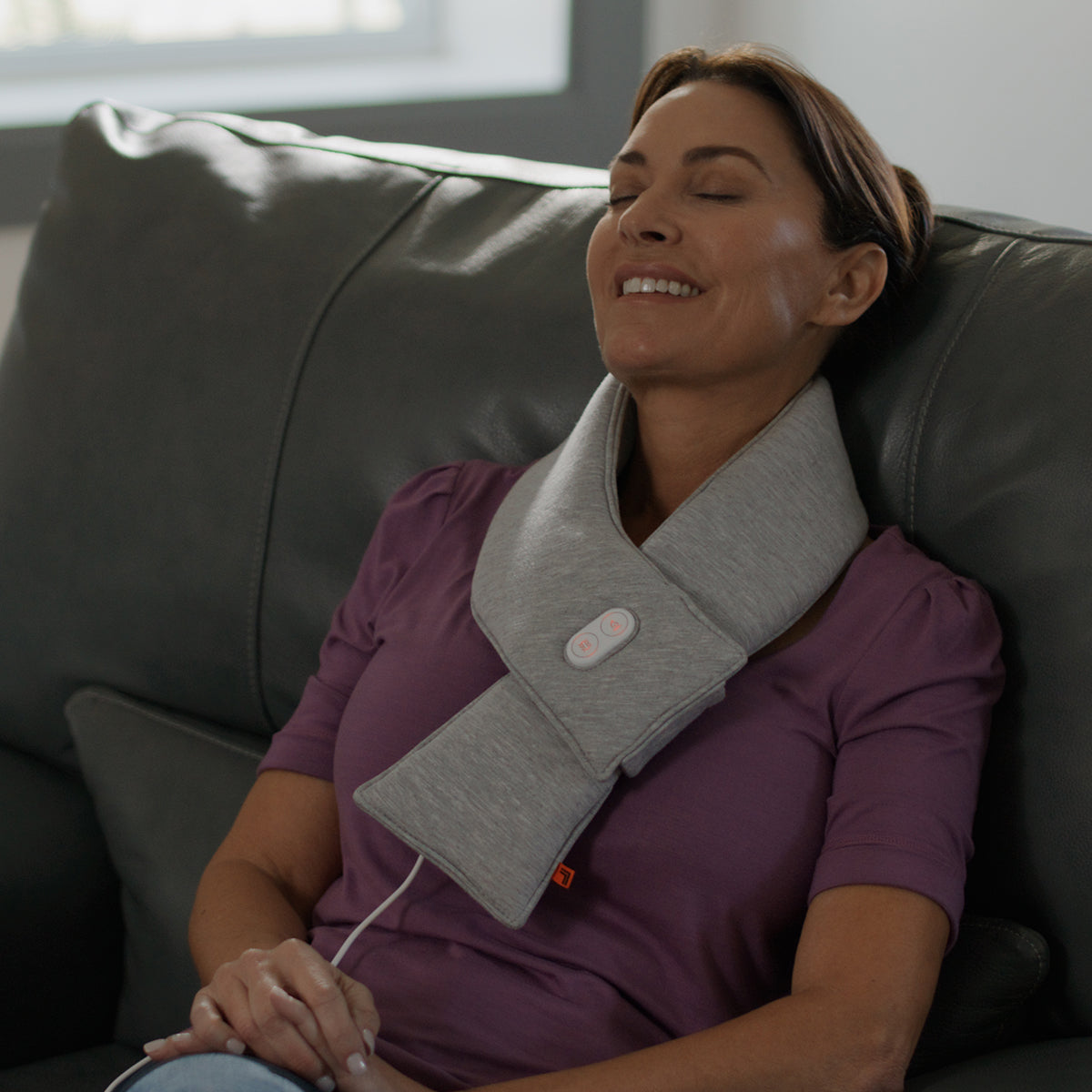 Calming Heat Copper Infused Massaging Neck Wrap by Sharper Image Calming Heat Copper Infused Massaging Neck Wrap by Sharper Image