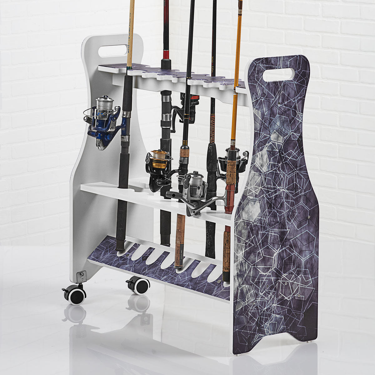 Reel Salty Saltwater 16 Rolling Rod Floor Rack Rush Creek