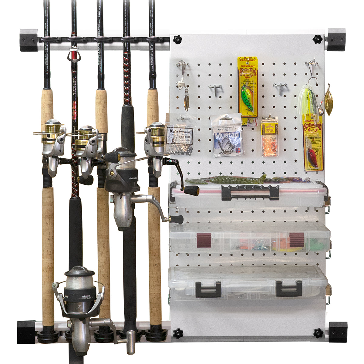 Rush Creek No Limit 5 Fishing Rod and Tackle Storage Rack