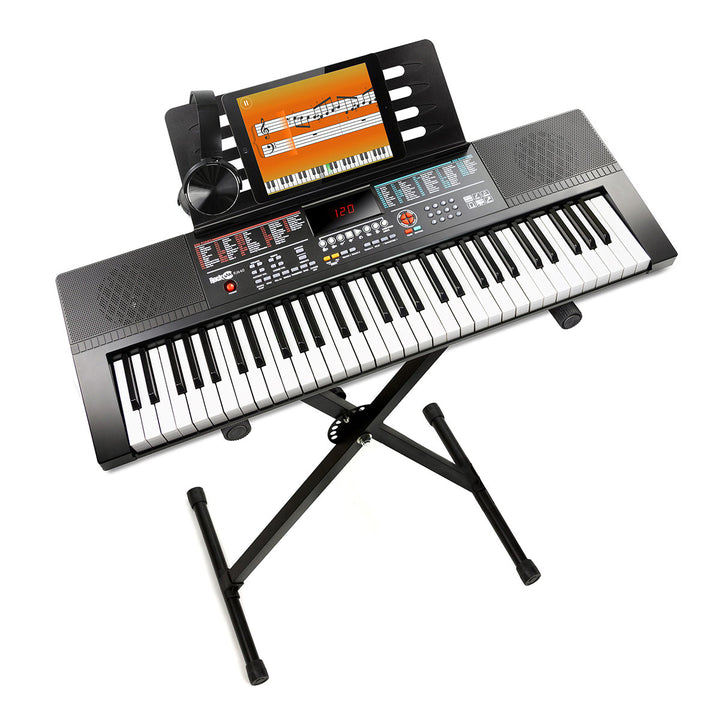 61-Key Keyboard with Stand and Headphones