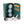9 Pc. Green Leather Travel Golf Set with Zipper Closure