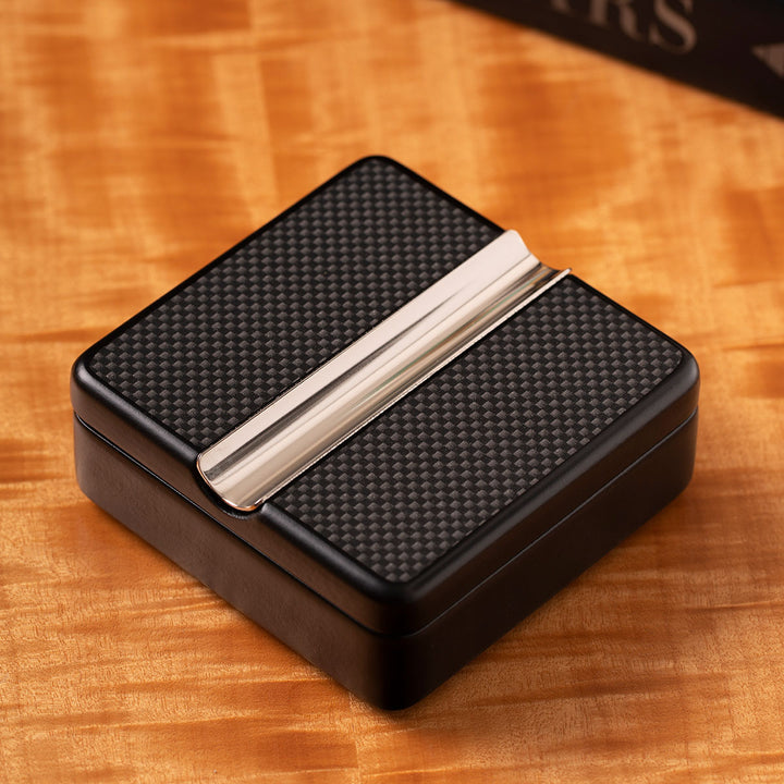 Pivot Design Carbon Fiber Single Cigar Ashtray