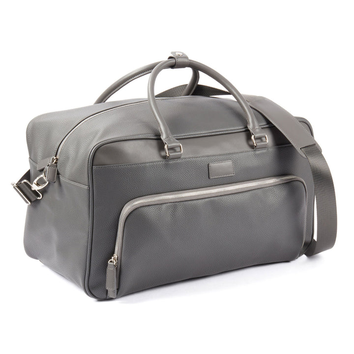 Leather Weekender Bag with Detachable Shoulder Strap