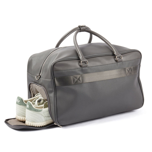 Leather Weekender Bag with Detachable Shoulder Strap