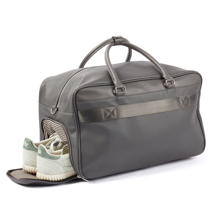 Leather Weekender Bag with Detachable Shoulder Strap