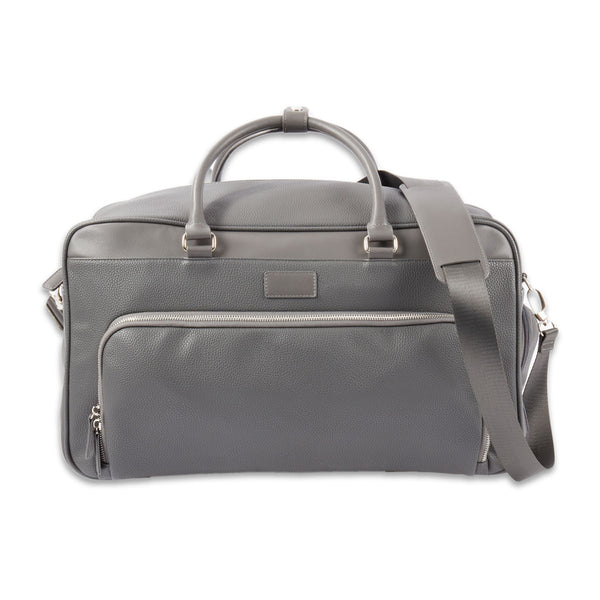 Leather Weekender Bag with Detachable Shoulder Strap