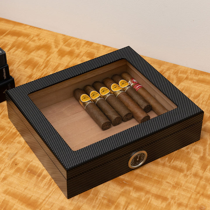 Cedar-Lined Humidor with Hygrometer