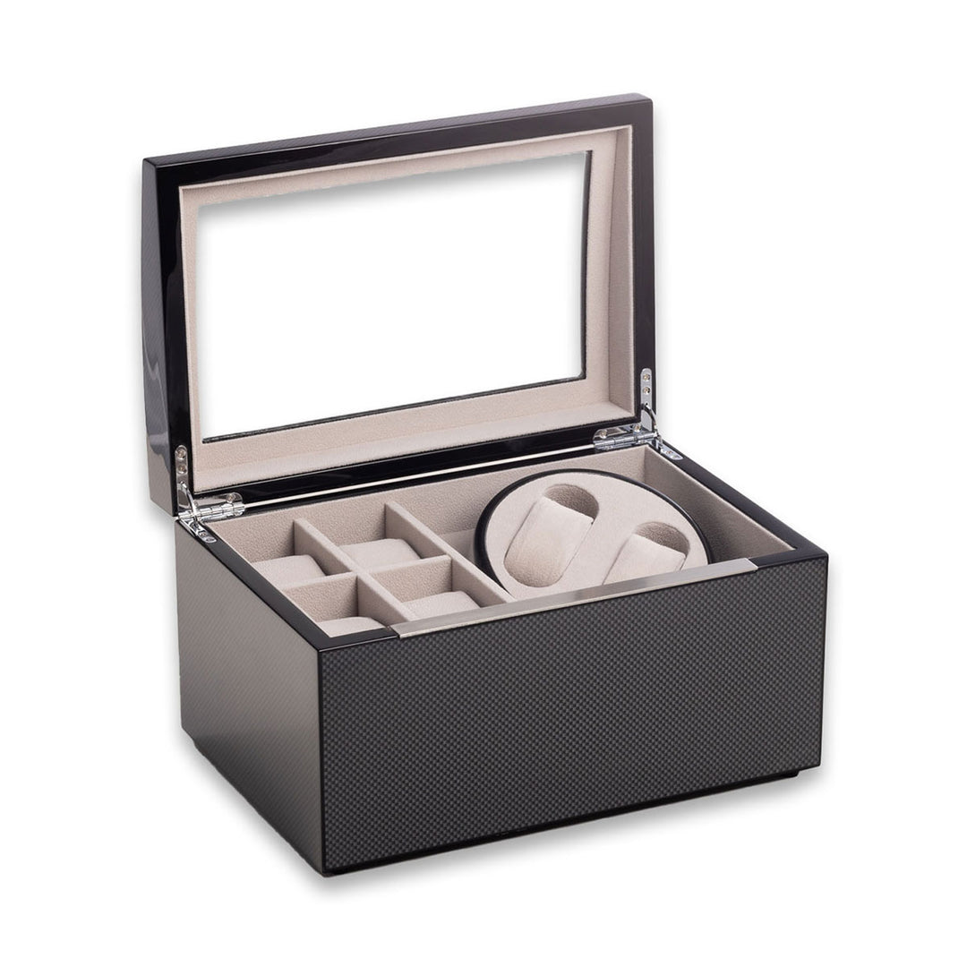 2 Watch Winder with Storage for 4 Watches – Sharper Image
