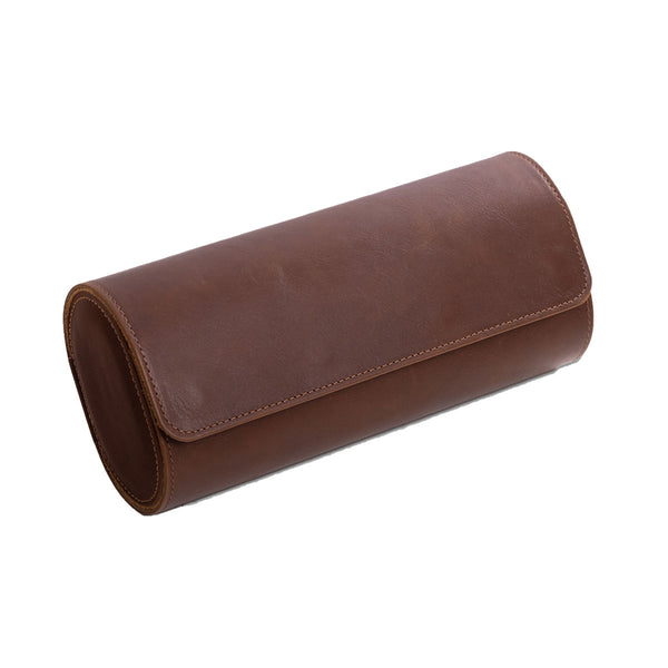 Genuine Leather Watch Roll for 3 Watches
