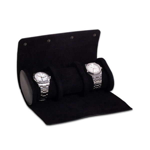 Genuine Leather Watch Roll for 3 Watches
