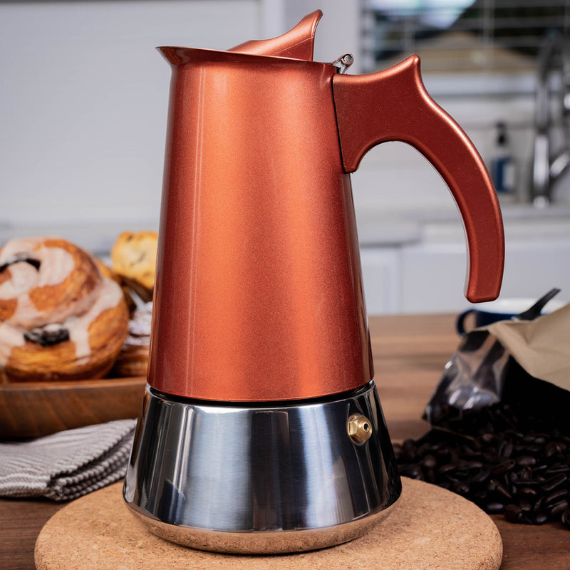500 mL Stainless Steel Espresso Maker - Black