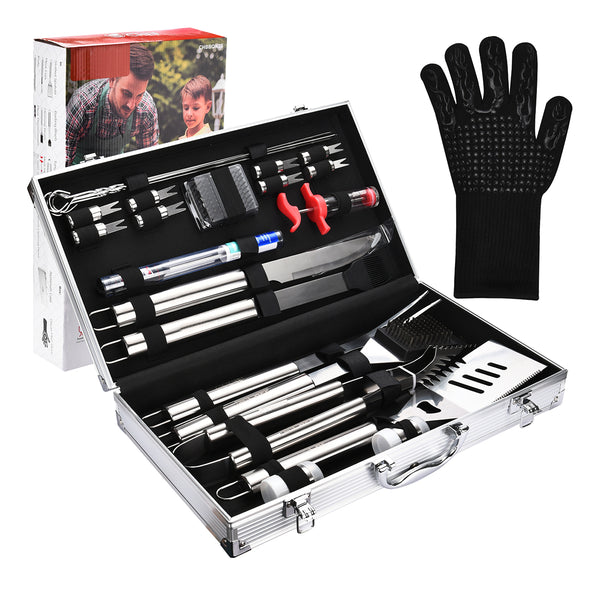 25-Piece BBQ Accessory Set – Sharper Image