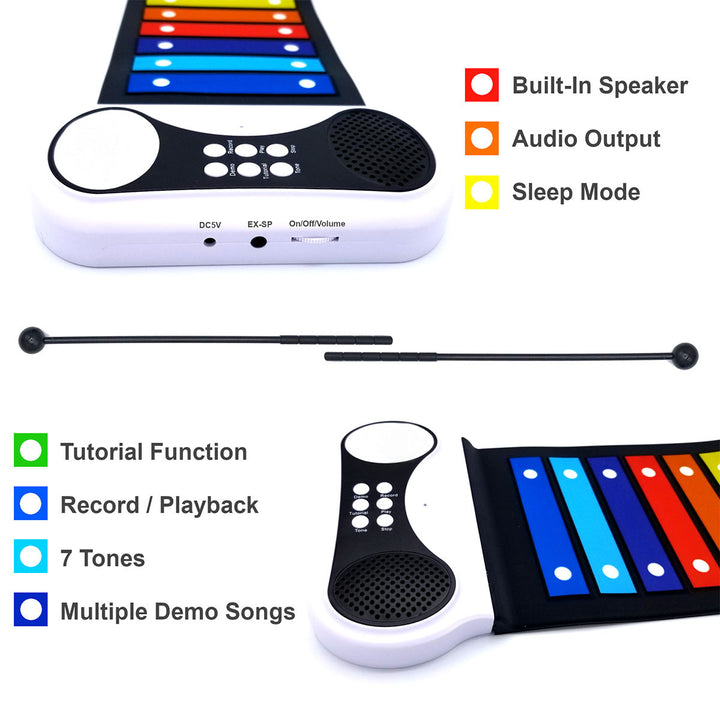 Flexible Roll-Up Xylophone