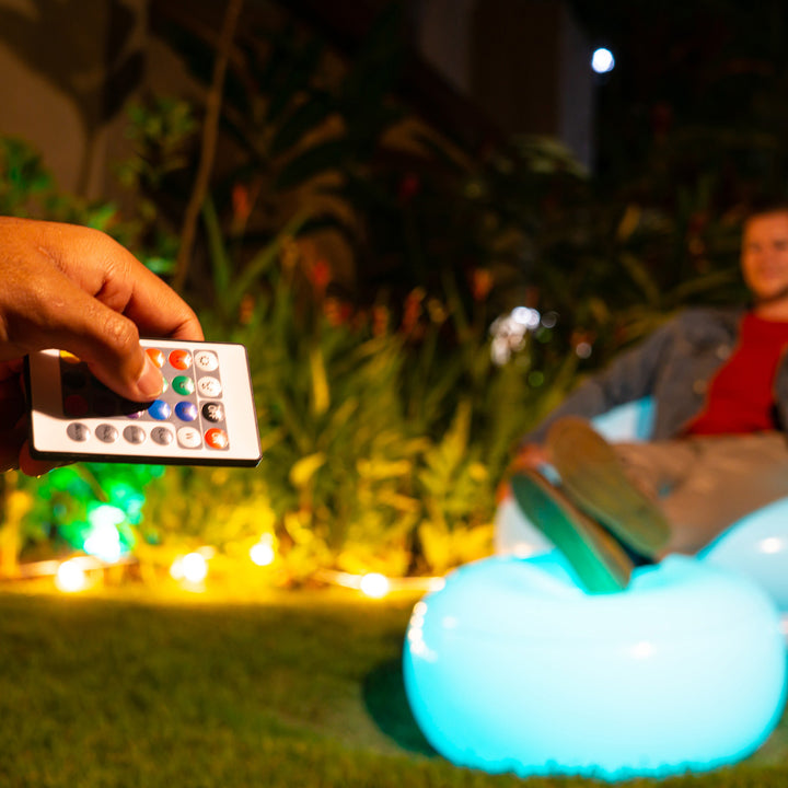 LED Lounge Light Inflatable Pouf