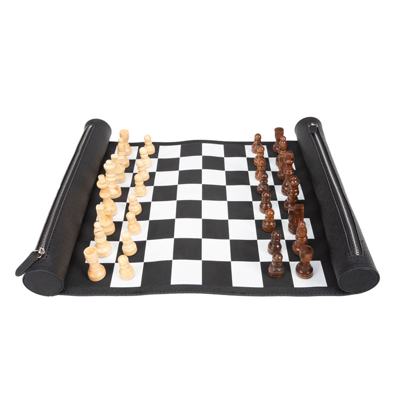 Brouk & Co Rowan Travel Chess Roll - Black