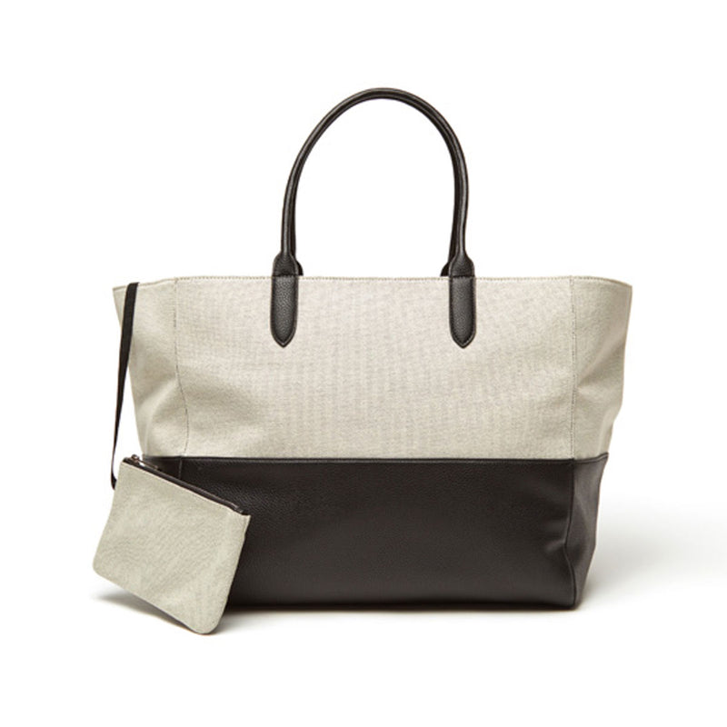 Brouk & Co The Capri Tote Bag with Pouch - Black