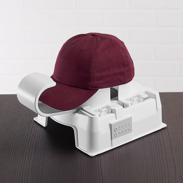 drying baseball cap on door knob or hat form