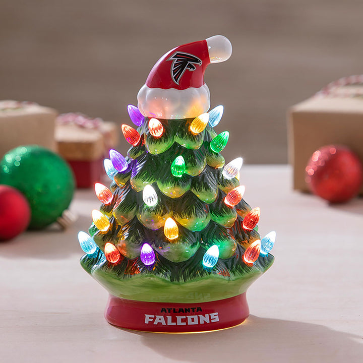 8'' NFL LED Ceramic Christmas Tree