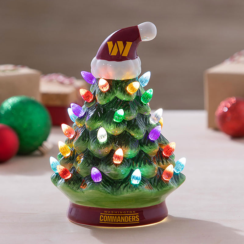 8'' NFL LED Ceramic Christmas Tree - Cleveland Browns