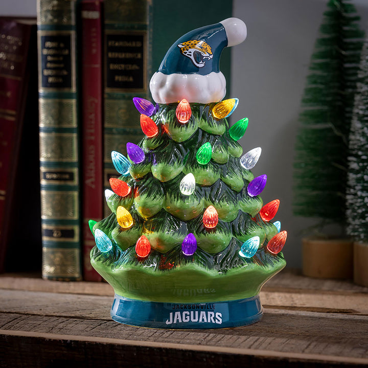 8'' NFL LED Ceramic Christmas Tree