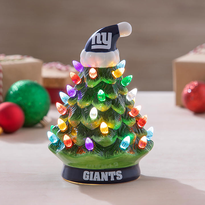 8'' NFL LED Ceramic Christmas Tree