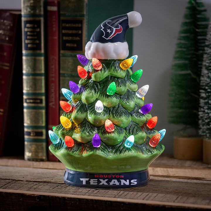 8'' NFL LED Ceramic Christmas Tree