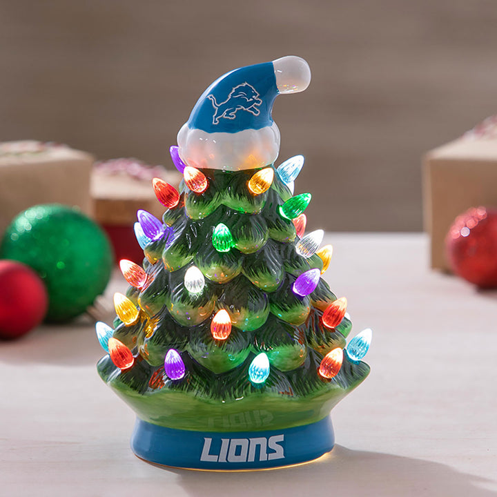8'' NFL LED Ceramic Christmas Tree