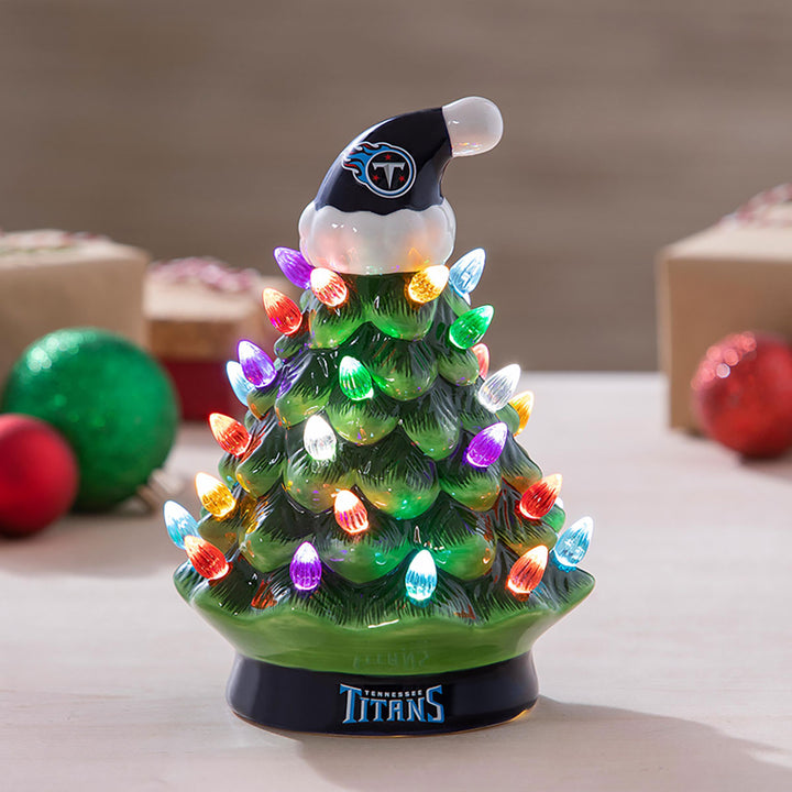 8'' NFL LED Ceramic Christmas Tree