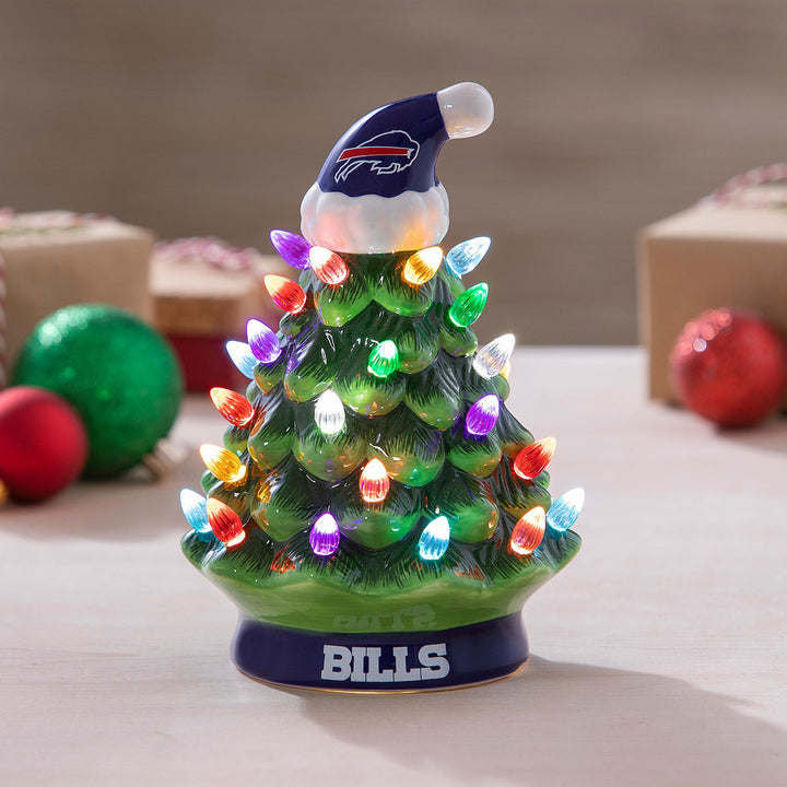 8'' NFL LED Ceramic Christmas Tree
