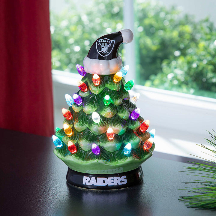 8'' NFL LED Ceramic Christmas Tree
