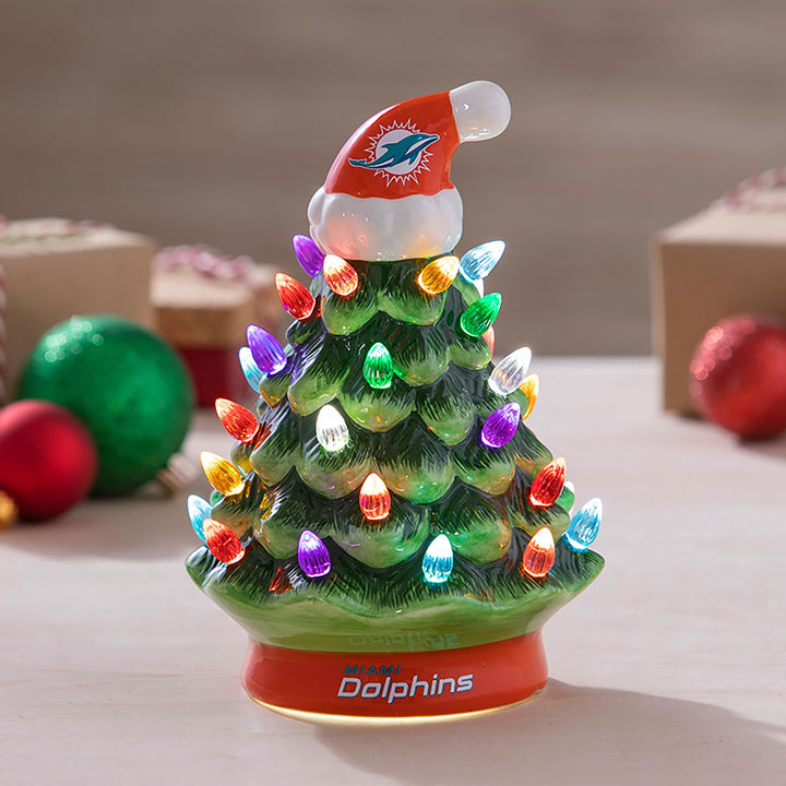 8'' NFL LED Ceramic Christmas Tree