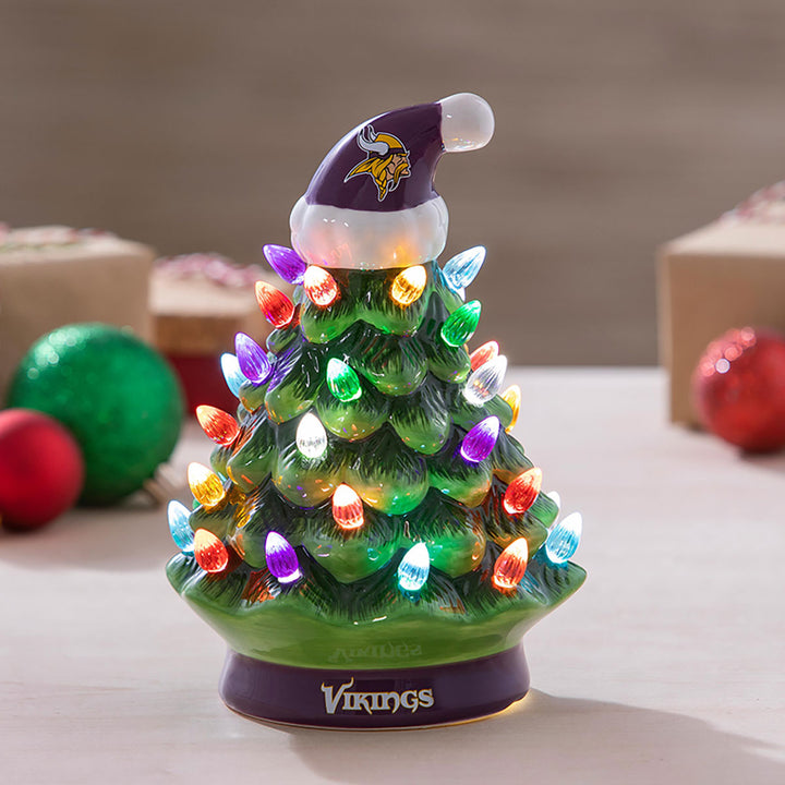 8'' NFL LED Ceramic Christmas Tree