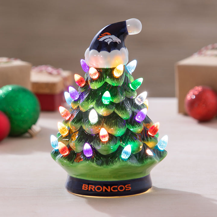 8'' NFL LED Ceramic Christmas Tree